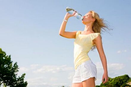 Drink water to lose weight quickly